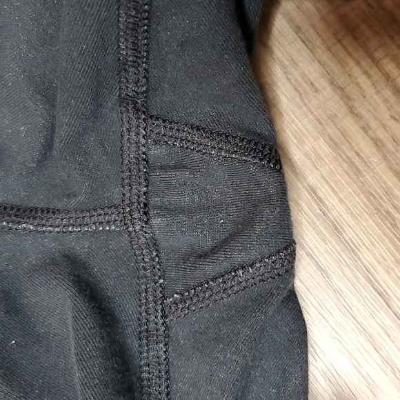 Nike leggings tighs capri burnout striped gray black womens mid rise size small - Picture 5 of 9